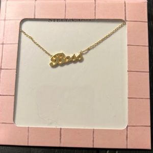 stella & dot ~ Boss necklace ~ gold plated